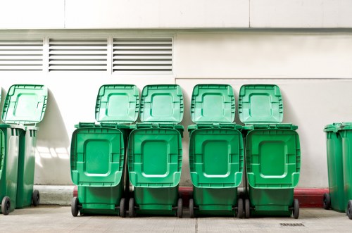 Eco-friendly waste clearance services at a Lewisham construction site